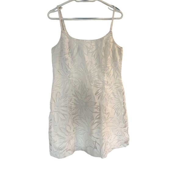 Evan Picone Sleeveless Floral Pattern White Dress Size 12 - Picture 1 of 8
